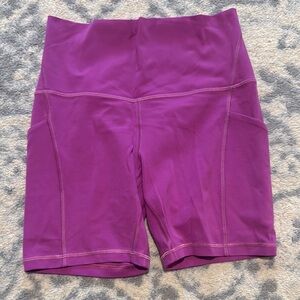 lululemon athletica Plum-Purple High-Rise Bike Shorts